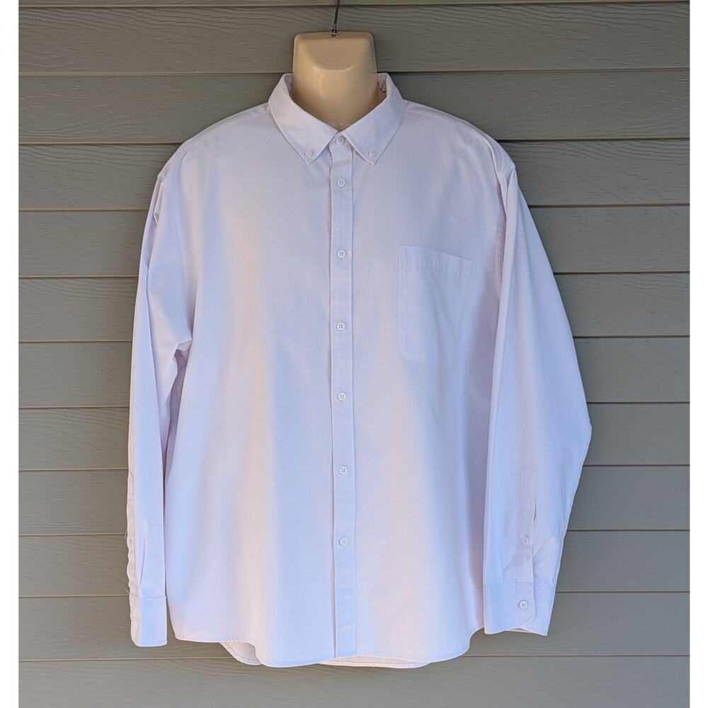 Oxford Men’s Luxury Collection White Button Down Shirt Size 2XL - Italian Lux